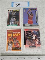 4 Michael Jordan cards