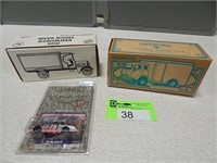 Collectible vehicle replicas in original packages;