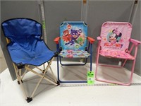3 Child size lawn chairs; will need cleaning