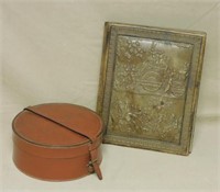 Embossed Leather Folio and Collar Box.