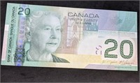 2004 Bank of Canada $20 Bank Note - 4 DIGIT RADAR