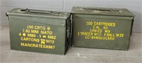 (2) Metal Ammo Cans