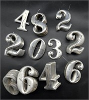 Vintage Aluminum Numbers 3”