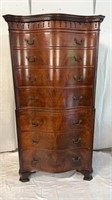 Antique gentleman’s chest on chest of drawers