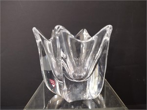 Orrefors Corona Crystal Vase