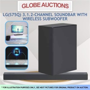 LG(S75Q) WIRELESS SOUNDBAR W/ SUBWOOFER (MSP:$798)