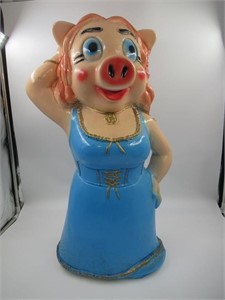 Vintage Miss Piggy Akimbo 26" Chalkware Piggy Bank