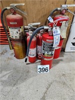 ASST FIRE EXTINGUISHERS SOME GOOD SOME EXP.