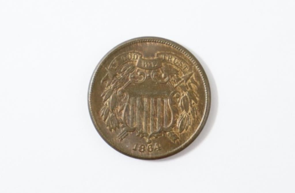 1864 Two Cent. Lg Motto