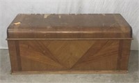 Large Vintage Wood Ed Roos Hope Chest T9A