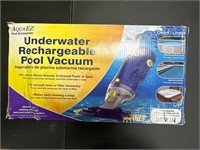 Underwater rechargeable pool vacuum