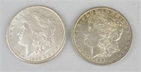 1889 & 1891 90% Silver Morgan Dollars.