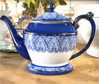 Blue and white Pitcher