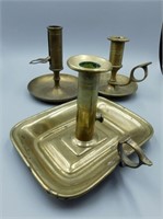 Brass Candle Sticks Group