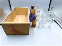 Mixed Group Glass Bottles Boxes