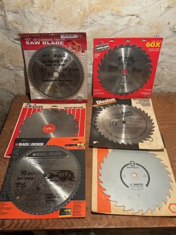 Collection of 10in Saw Blades