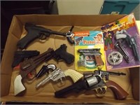 (11) Toy Gun Lot -- Mostly Plastic