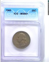 1960 Quarter ICG MS66+ LISTS $200