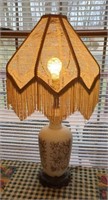 Stain Gold Rose Lamp