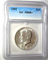 1965 Kennedy ICG MS66+ LISTS $365