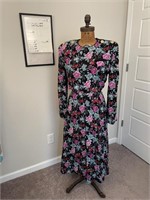 Vtg 1980's Leslie Fay Dress