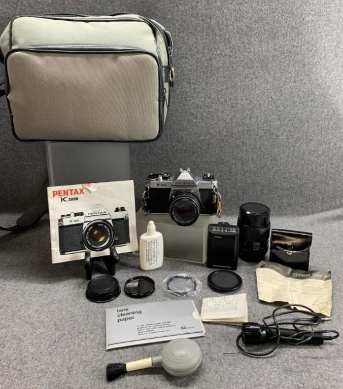 Asahi Pentax K1000 Camera & More