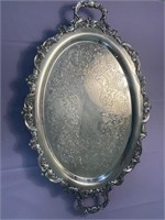 EPCA Silverplate Old English Tray by Poole 5000