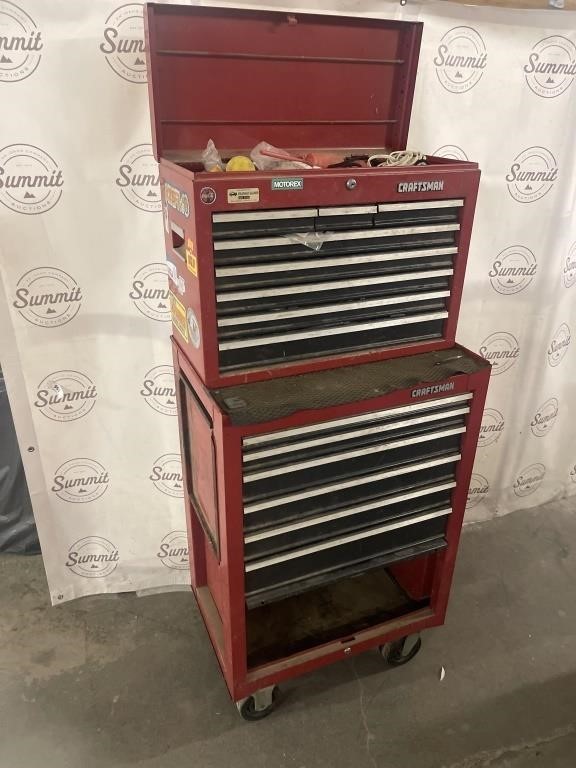 Craftsman rolling toolbox with contents
