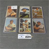 (6) 1953 Bowman Baseball Cards