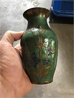 Small cloisonné style vase