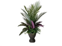 Mixed Areca Palm, Fern & Peacock Artificial Plant