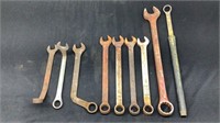 (9) Assorted Combo Wrenches