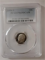 PCGS PR69DCAM 1996-S 10C