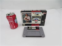 Madden NFL , jeu Super Nintendo SNES avec boite