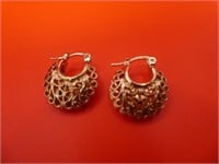 Gold Plated 0.75" Earrings