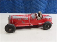 vintage HUBLEY Kiddie Toy 7" Metal Racing #5 Car