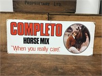 Original Completo Horse Mix Tin Sign