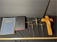 Crosses and bibles