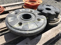 (2) LAWN TRACTOR WHEEL WEIGHTS