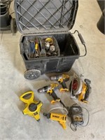 DeWalt tools me parts in tool box