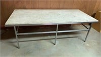 Vintage marble slab coffee table 54x24x17h