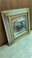 Antique beveled mirror 26x26