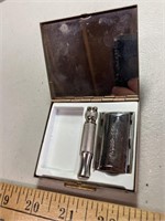 Gillette razor in metal case