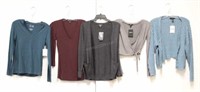 Lot of 5 Ladies Assorted Tops/Sweaters Sz S - NWT