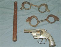 Toy Cap Gun & Handcuff Lot