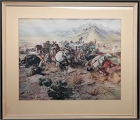 CM Russell "Trapper's Last Stand" Lithograph