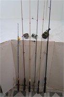 Fishing Lot-3 Reels & 6 Poles
