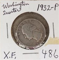 1932P Washington Quarter XF