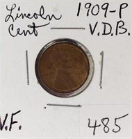 1909VDB Lincoln Cent VF