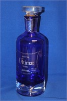 A Cobalt Blue Artglass Decanter